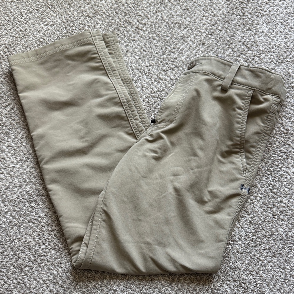 under ARMOUR Tan Dri fit Pants
